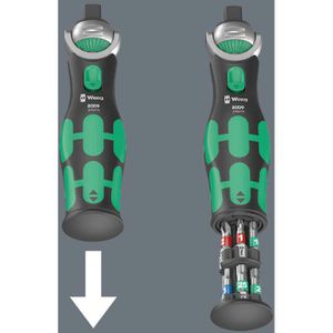 Produktbild für Umschaltknarre Wera 8009 Zyklop Pocket Set 3