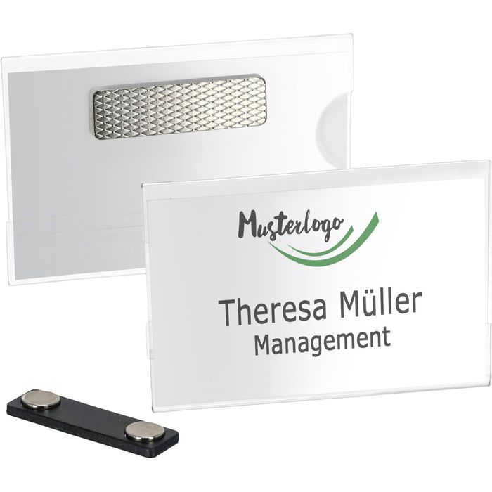 Magnetische Namensschilder Für Klassenzimmer – 40 Stück, 50x89 Mm, Trocken Abwischbar, Rustikales Design