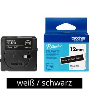 Schriftband Brother Btag-335, 12mm