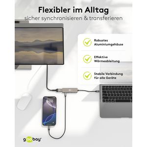 Produktbild für Dockingstation Goobay Slim 5-Port 78967