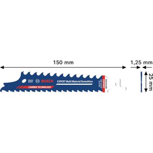 Produktbild für Säbelsägeblatt Bosch Expert Multi Material Demolition S681KLHM
