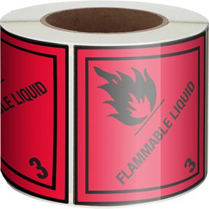 Gefahrgutaufkleber Boxlab Gefahrzettel, Klasse 3