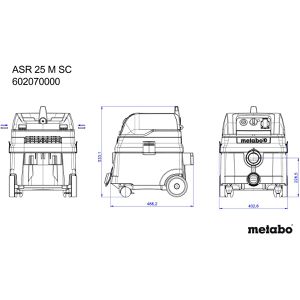 Produktbild für Nass-Trockensauger Metabo Allessauger ASR 25 M SC