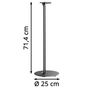 Produktbild für Lautsprecherständer myWall HS44L, schwarz, aus Metall, 2 Stück