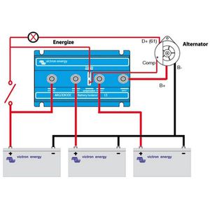 Produktbild für Batterietrennschalter Victron Argodiode 80-2SC, 80 A, 12 - 24V