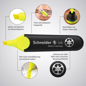 Produktbild für Textmarker Schneider Job 150, 8 Stück