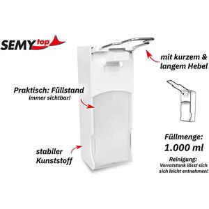 Produktbild für Seifenspender Semy-Top Dosierspender ST-573, mit Armhebel