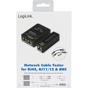 Produktbild für Netzwerkkabeltester LogiLink WZ0015, Set