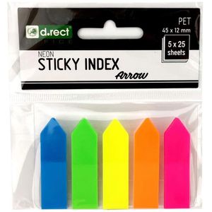 Haftmarker D.RECT 800083 Sticky Index, transparent
