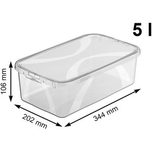 Produktbild für Aufbewahrungsbox Rotho Lona, 5L