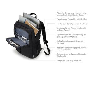 Produktbild für Laptop-Rucksack Dicota Eco Backpack Scale schwarz
