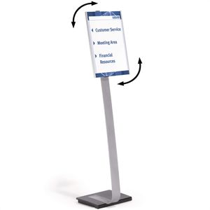 Infoständer Durable 4813-23 aus Aluminium, silber, A3