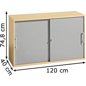 Produktbild für Schiebetürenschrank Hammerbacher 1752S, Holz