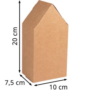 Produktbild für Geschenkbox Rayher Faltschachtel Haus, braun