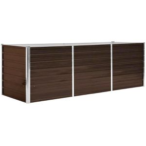 Hochbeet vidaXL 45713, aus verzinktem Stahl