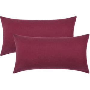Kissenbezug NatureMark Jersey, bordeaux rot