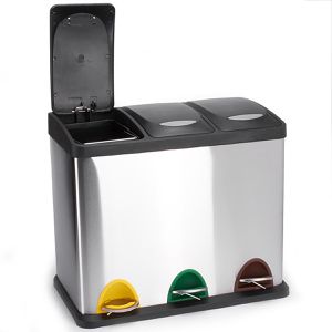 Produktbild für Mülleimer MSV 100353, silber