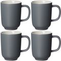 Ritzenhoff&Breker Kaffeebecher Cornello Grey, Porzellan, weiß / grau, 250ml,  6 Stück – Böttcher AG