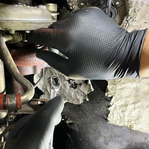 Produktbild für Einmalhandschuhe Hase XTRA Grip, schwarz, 50 Stück