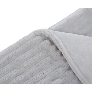 Produktbild für Kuscheldecke Gözze Cord Optik, 40067-90, silber