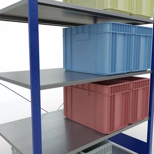Produktbild für Schwerlastregal Schulte 12780-130-B, 5 Metallböden