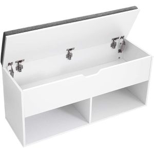 Produktbild für Schuhbank Vasagle LHS21WT, weiß, aus Holz