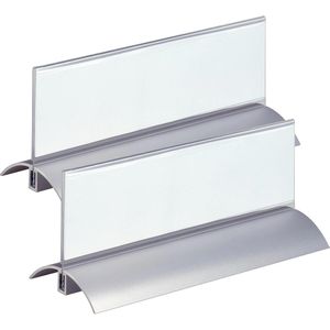 Durable Tischnamensschilder 8202-19 Presenter, De Luxe, 61 x 210mm, Acryl, 2 Stück , 2 Stück