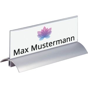 Tischnamensschilder Durable Presenter De Luxe, glasklar, A5