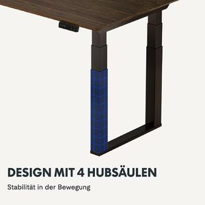 Produktbild für Schreibtischgestell FlexiSpot E7QB, schwarz, 4 Memoryspeicher