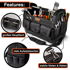 Produktbild für Werkzeugtasche YPC Pioneer, XXL, BG00005BKBK