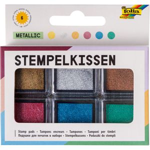 Produktbild für Stempelkissen Folia Metallic, für Kreativprojekte, bunt