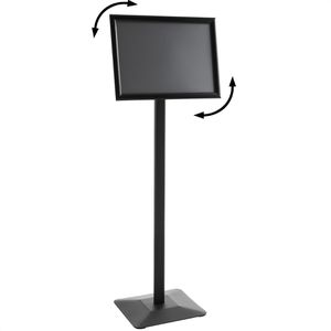 Infoständer Böttcher-AG Flex aus Aluminium, schwarz, A3