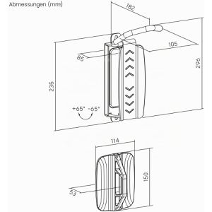Produktbild für Fahrrad-Wandhalterung myWall HR17L, Reifenbreite bis 90 mm