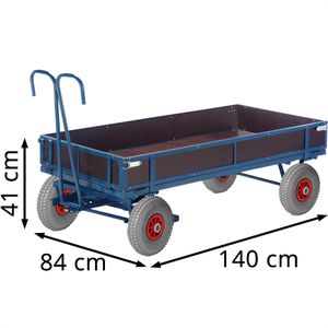 Produktbild für Handwagen Rollcart 15-15122, mit 4 Bordwänden