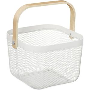 Produktbild für Einkaufskorb Relaxdays 10031609 Allzweckkorb, weiß
