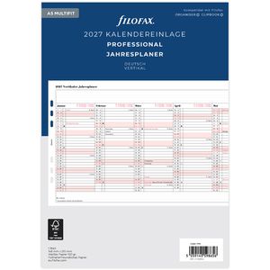 Kalendereinlagen Filofax 27-68554, Professional, Jahr 2027