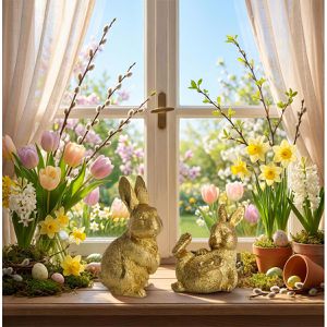 Produktbild für Osterdeko Böttcher-AG 59969, gold, sortiert