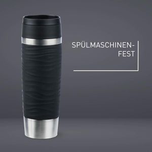 Produktbild für Thermobecher Emsa Travel Mug Waves Grande, schwarz