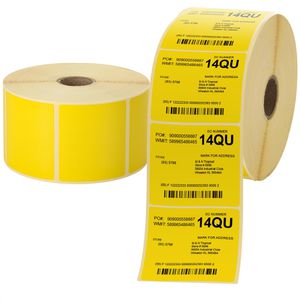 Thermoetiketten Böttcher-AG für Zebra, gelb