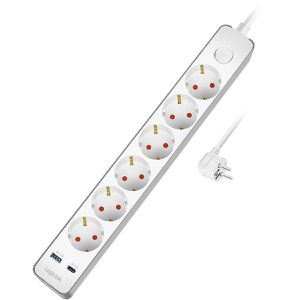 Steckdosenleiste LogiLink LPS288U, mit 1,4m Kabel
