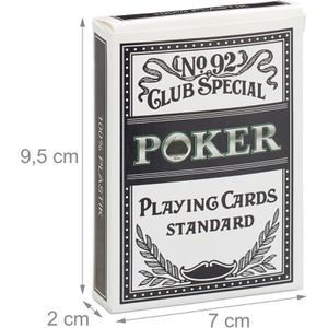 Produktbild für Kartenspiel Relaxdays 10023628, wasserfestes Poker