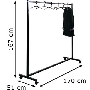 Produktbild für Garderobenständer Kerkmann 6012, schwarz