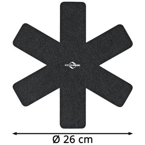 Produktbild für Pfannenschoner Küchenprofi Cook, schwarz / grau, aus Filz