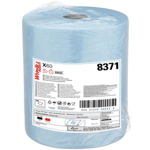 Produktbild für Putztuchrolle Wypall X60, 8371, aus Vlies, blau