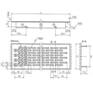 Produktbild für Lüftungsgitter SO-TECH 123868, silber, Aluminium