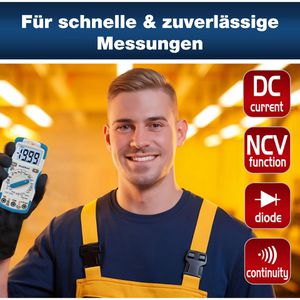 Produktbild für Multimeter PeakTech P 1075, digital, RMS