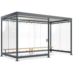 Produktbild für Personenunterstand WSM Economy Köln K4 d/b, anthrazit