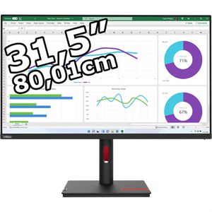 Produktbild für Monitor Lenovo ThinkVision T32h-30, 31,5 Zoll