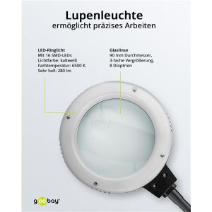 Produktbild für Löthilfe Goobay 45241, mit Lupe