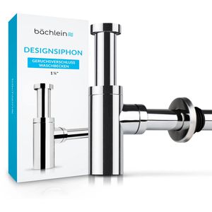 Bächlein Siphon Design, 1 1/4 Zoll, für Waschbecken, chrom
